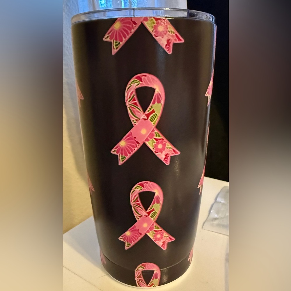 Pink Ribbon Tumbler NIB
